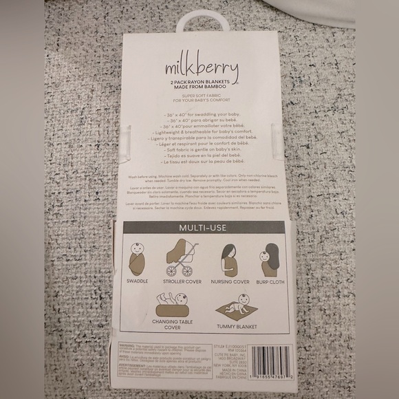 SOLD Milkberry Bamboo Blankets - Picture 2 of 3